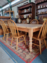 Load image into Gallery viewer, Farmhouse Pine Scrub Top Kitchen Dining Table