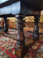Load image into Gallery viewer, Oak Refectory Table Country Kitchen Farmhouse Table Dining Table