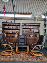 Load image into Gallery viewer, Recliner Swivel Chair And Footstool