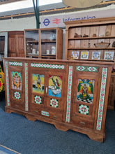 Load image into Gallery viewer, Reclaimed Wooden Sideboard Featuring Ceramic Tiles