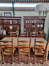 Load image into Gallery viewer, Farmhouse Pine Scrub Top Kitchen Dining Table