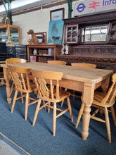 Load image into Gallery viewer, Vintage Pine Farmhouse Scrub Top Dining/Kitchen Table