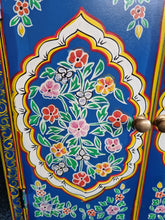 Load image into Gallery viewer, Hand Painted Cabinet/Cupboard Blue Floral