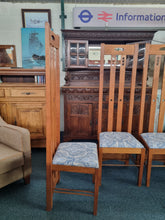 Load image into Gallery viewer, Set Of Four Chairs In The Style Of Charles Rennie Mackintosh - Charlotte Rose Interiors