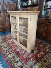 Load image into Gallery viewer, Vintage Old Pine Glazed Wall Cupboard