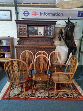 Load image into Gallery viewer, Set Of Six Beech And Elm Windsor Chairs 4+2 - Charlotte Rose Interiors