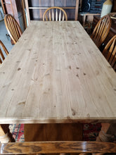 Load image into Gallery viewer, Farmhouse Pine Scrub Top Kitchen Dining Table