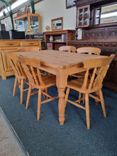 Load image into Gallery viewer, Scrub Top Farmhouse Dining/Kitchen Table - Charlotte Rose Interiors