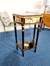 Load image into Gallery viewer, Oriental Black & Gilt Lacquer Side Table