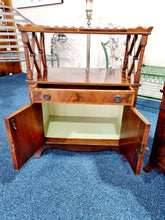 Load image into Gallery viewer, Pair Of Regency Style Inlaid Mahogany And Yew Wood Etageres