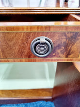 Load image into Gallery viewer, Pair Of Regency Style Inlaid Mahogany And Yew Wood Etageres