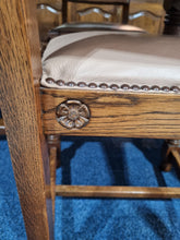 Load image into Gallery viewer, Oak Refectory Dining Table With Dining Chairs