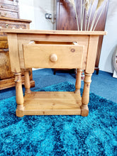 Load image into Gallery viewer, Pine Pot Board Side Table Kitchen Table Lamp Table