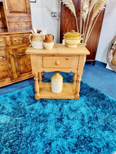 Load image into Gallery viewer, Pine Pot Board Side Table Kitchen Table Lamp Table