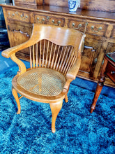Load image into Gallery viewer, Edwardian Oak Captains Chair