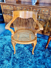 Load image into Gallery viewer, Edwardian Oak Captains Chair