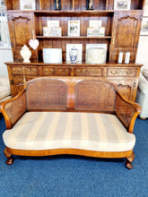 Load image into Gallery viewer, Antique Edwardian 1920's Walnut Bergere Suite