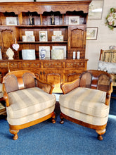 Load image into Gallery viewer, Antique Edwardian 1920's Walnut Bergere Suite