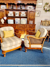 Load image into Gallery viewer, Antique Edwardian 1920's Walnut Bergere Suite