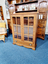 Load image into Gallery viewer, Antique Oak Glazed Bookcase