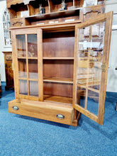 Load image into Gallery viewer, Antique Oak Glazed Bookcase