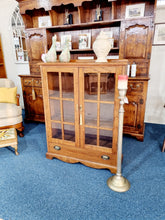 Load image into Gallery viewer, Antique Oak Glazed Bookcase