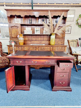 Load image into Gallery viewer, Mahogany Twin Pedestal Desk