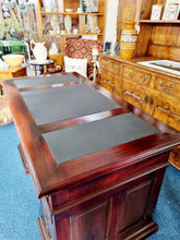 Load image into Gallery viewer, Mahogany Twin Pedestal Desk