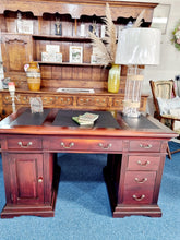 Load image into Gallery viewer, Mahogany Twin Pedestal Desk