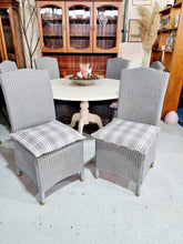 Load image into Gallery viewer, Pedestal Dining Table & Six Rattan Dining Chairs