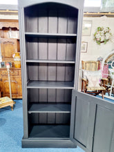 Load image into Gallery viewer, Black Painted Bookcase Cupboard - Charlotte Rose Interiors