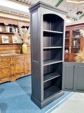 Load image into Gallery viewer, Black Painted Bookcase Cupboard - Charlotte Rose Interiors