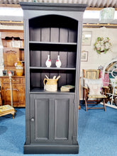 Load image into Gallery viewer, Black Painted Bookcase Cupboard - Charlotte Rose Interiors