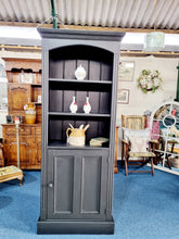 Load image into Gallery viewer, Black Painted Bookcase Cupboard - Charlotte Rose Interiors