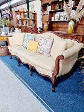 Load image into Gallery viewer, Mahogany Show Frame Three Seater Sofa