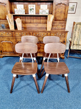 Load image into Gallery viewer, Set Of Four Vintage Dining Chairs