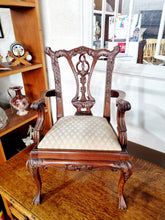 Load image into Gallery viewer, Mahogany Miniature Chair In The Chippendale Style