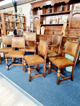 Load image into Gallery viewer, Set of Six Victorian Carolean Style Dining Chairs
