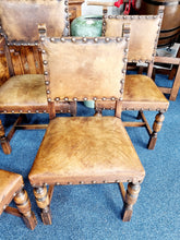 Load image into Gallery viewer, Set of Six Victorian Carolean Style Dining Chairs