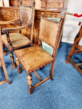 Load image into Gallery viewer, Set of Six Victorian Carolean Style Dining Chairs