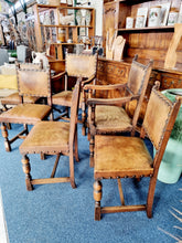 Load image into Gallery viewer, Set of Six Victorian Carolean Style Dining Chairs