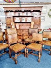 Load image into Gallery viewer, Set of Six Victorian Carolean Style Dining Chairs