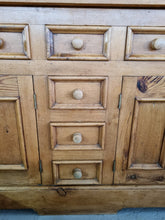 Load image into Gallery viewer, Large Farmhouse Pine Dresser