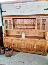 Load image into Gallery viewer, Large Farmhouse Pine Dresser