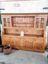 Load image into Gallery viewer, Large Farmhouse Pine Dresser