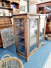 Load image into Gallery viewer, Victorian Glazed Oak Bookcase