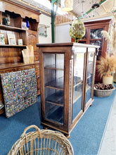 Load image into Gallery viewer, Victorian Glazed Oak Bookcase