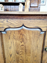 Load image into Gallery viewer, Solid Oak Two Door Cupboard In The Manner Of Titchmarsh & Goodwin