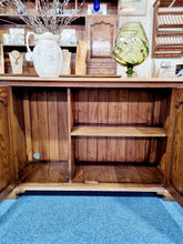 Load image into Gallery viewer, Solid Oak Two Door Cupboard In The Manner Of Titchmarsh & Goodwin