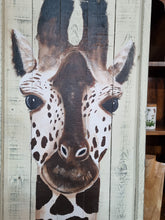 Load image into Gallery viewer, Original art work of a Giraffe by a circus sign writer